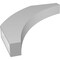 Ekena Millwork 3 1/2-in. W x 26-in. D x 30-in. H Thorton Architectural Grade PVC Knee Brace BRCP035X26X30THR - alternate 2